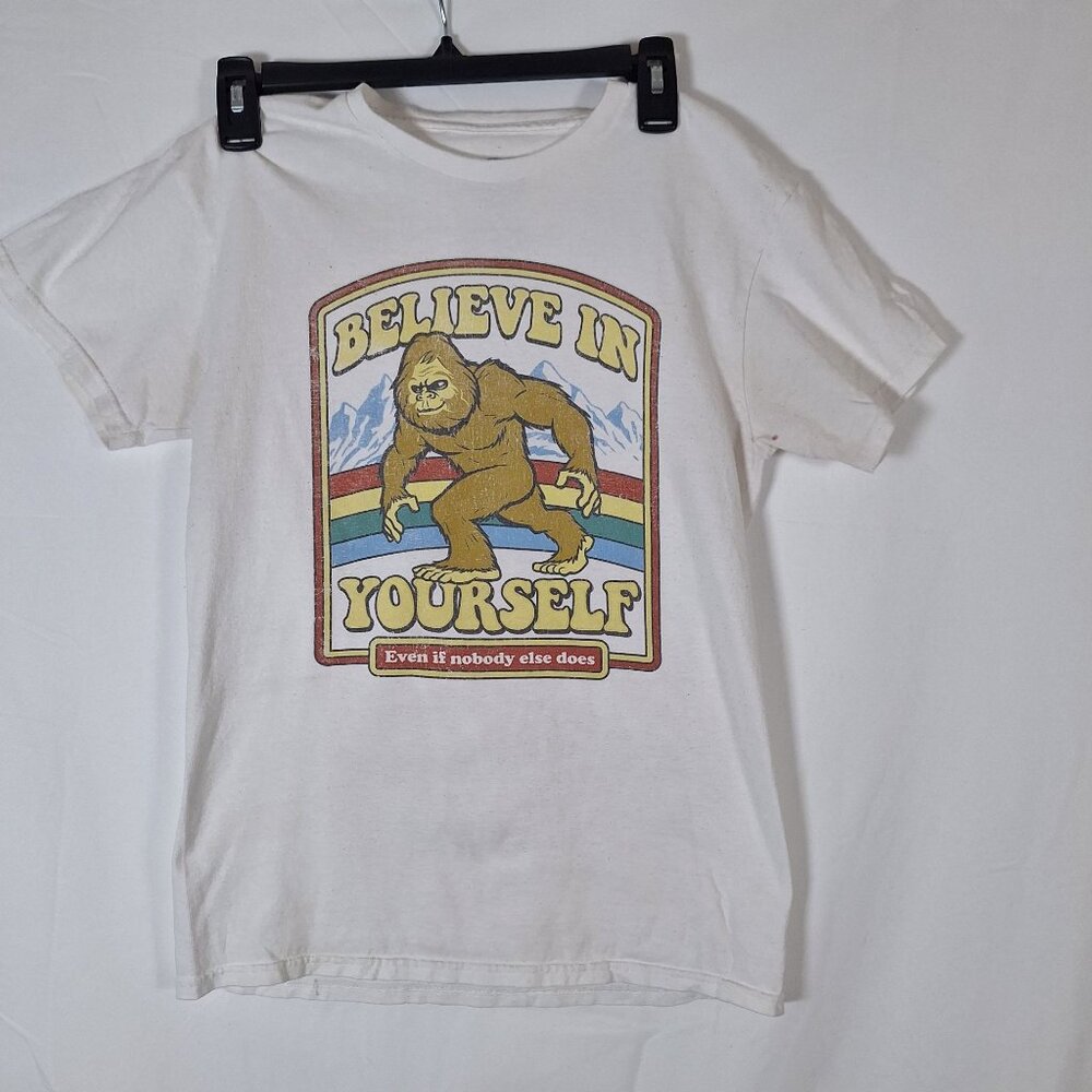 Big Foot tshirt Believe In Yourself Size small 100% Cotton